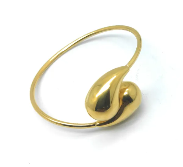Polished_Gold_Toned_Knot_Cuff_Bracelet