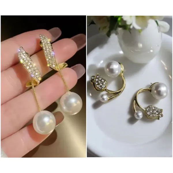 Pack_Of_2_Pearl_Gold_Plated_Earrings