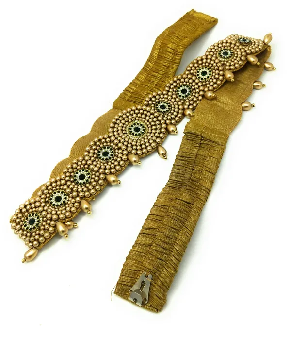 Wedding_Collection_-_Fashion_Cloth_Hip_Belt_for_Women_and_College_Girls_??amarband_??amar_Bandhani??Golden_Waist_Belt_(green,)