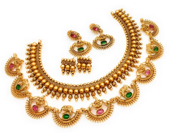 Combo_of_2__Antique_Stone_Multicolor_Gold__Necklace_with_earrings
