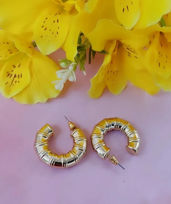 U_shaped_Gold_earrings