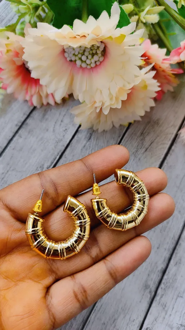 U_shaped_Gold_earrings