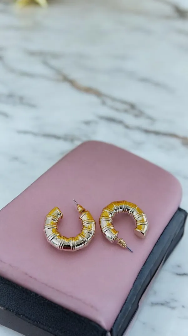 U_shaped_Gold_earrings