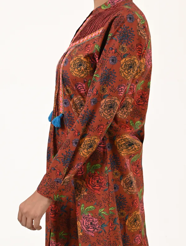 Multicolor_Cotton_Coller_Neck_Full_Sleeve_Dress_for_Women