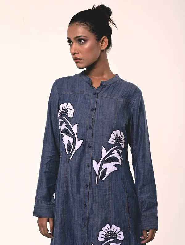 Blue_Tencel_Denim_Coller_Neck_Full_Sleeve_Dress_for_Women
