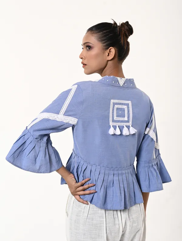 Blue_Chambray_Fabric_Three_Fourth_Sleeves_Shrug_For_Women