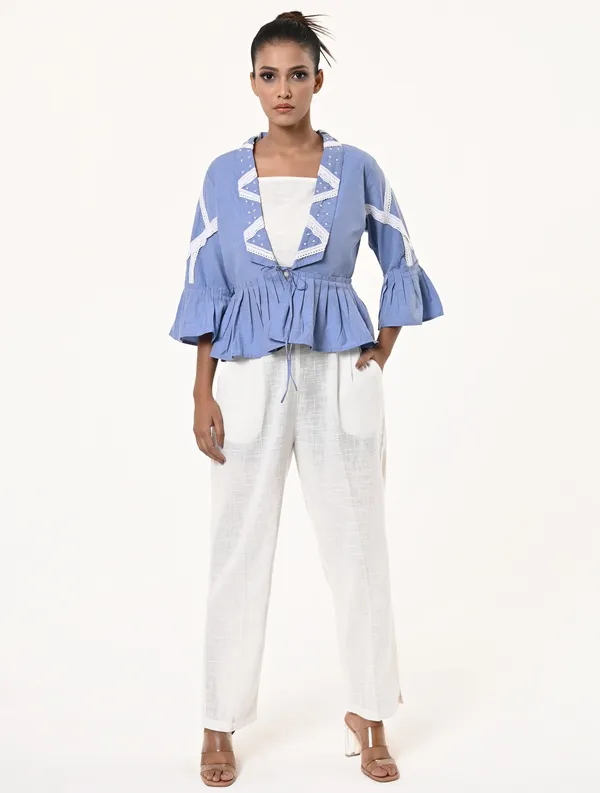 Blue_Chambray_Fabric_Three_Fourth_Sleeves_Shrug_For_Women