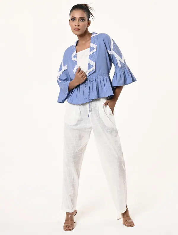 Blue_Chambray_Fabric_Three_Fourth_Sleeves_Shrug_For_Women