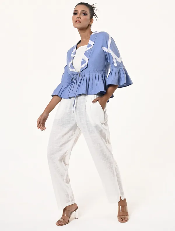 Blue_Chambray_Fabric_Three_Fourth_Sleeves_Shrug_For_Women