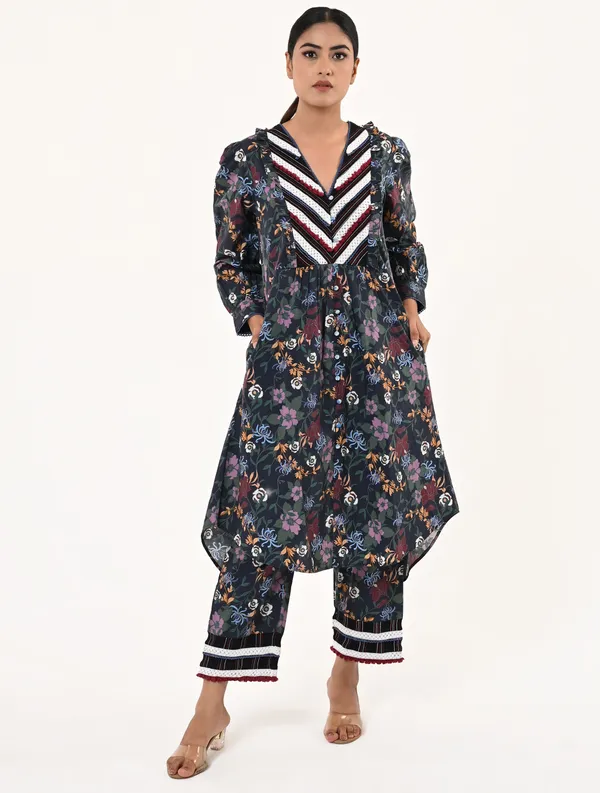 Multicolor_Cotton_V_Neck_Full_Sleeve_Dress_for_Women