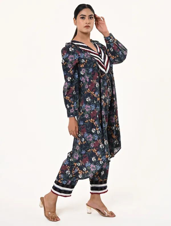 Multicolor_Cotton_V_Neck_Full_Sleeve_Dress_for_Women