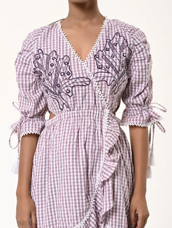 Purple_Cotton_V_Neck_Half_Sleeve_Dress_for_Women