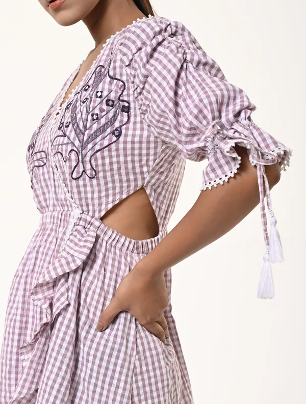 Purple_Cotton_V_Neck_Half_Sleeve_Dress_for_Women