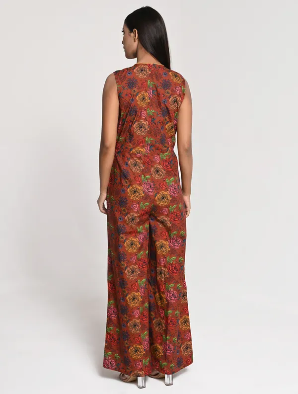 Brown_Cotton_V_Neck_Sleeveless_Jumpsuit_for_Women