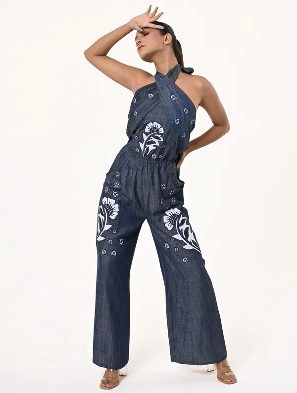 Blue_Tencel_Denim_Halter_Neck_Sleeveless_Jumpsuit_for_Women