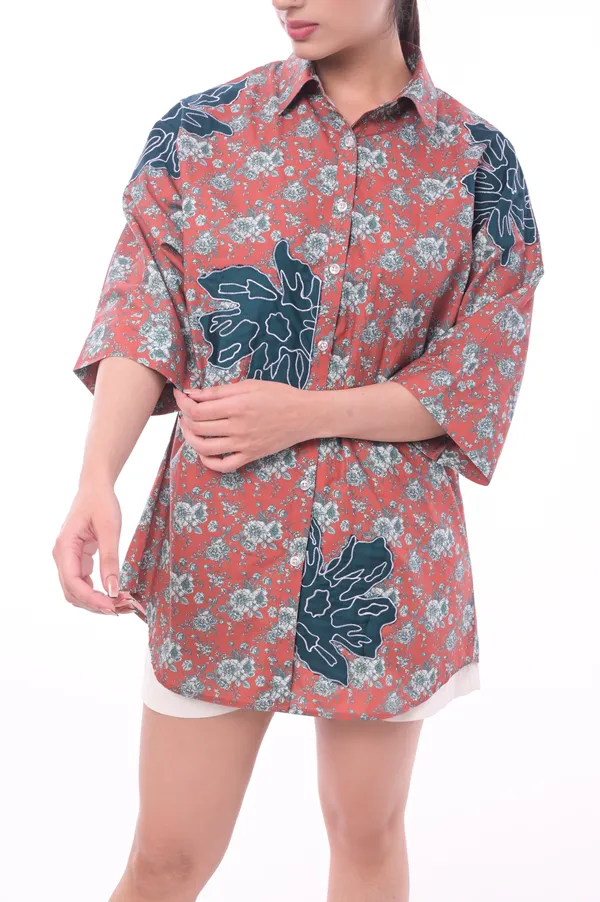 Multicolor_Poplin_Cotton_Coller_Neck_Half_Sleeve_Shirt_for_Women