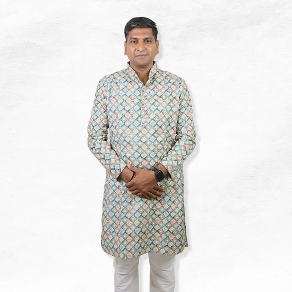 Multicolour_Fancy_Men's_Digital_Print_Kurtas