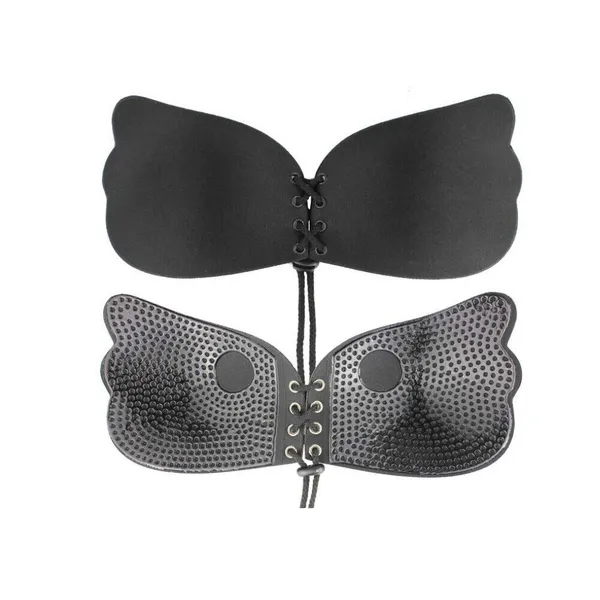 Dark_Black_Non-Wired_Padded_Stick-On_Push-Up_Bra_For_Women