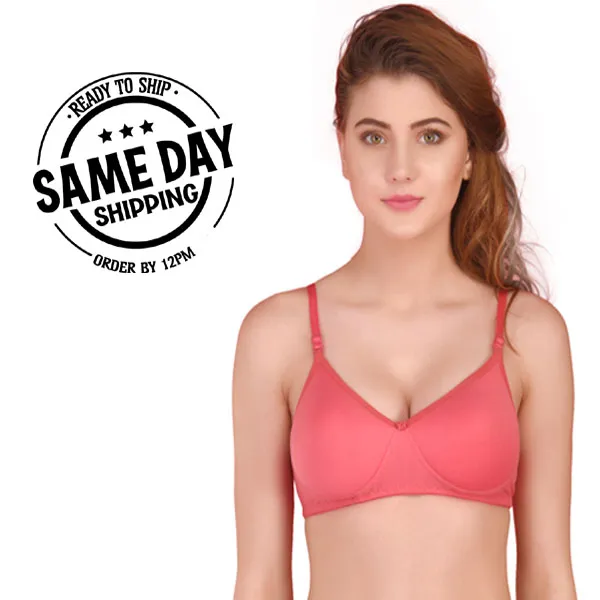 Multicolor_Seamless_Padded_T_Shirt_Bra_For_Women_(Pack_Of_3)