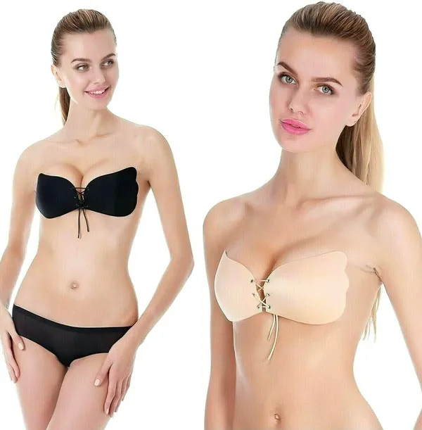 Multicolor_Non-Wired_Padded_Stick-On_Push-Up_Bra_For_Women_(Pack_Of_2)