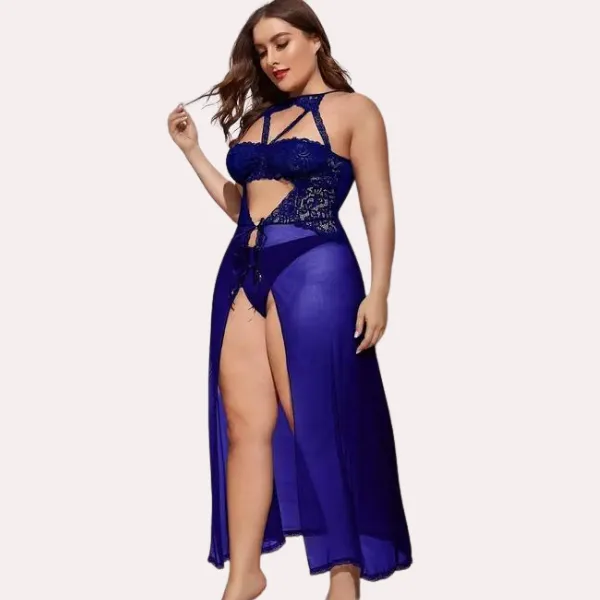 Blue_Azure_Bloom_Babydoll_Set_For_Women