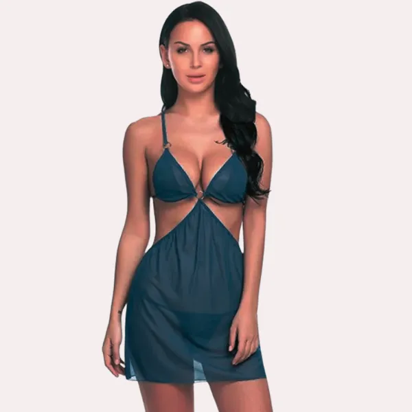 Multicolor_Sheer_Babydoll_Nightdress_For_Women