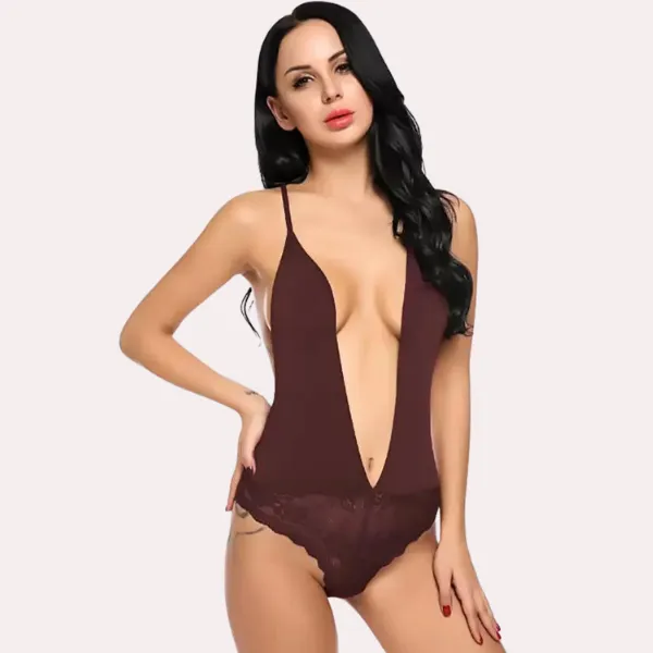 Brown_Chic_And_Comfy_Sheer_Nightwear_Bodysuit_For_Women