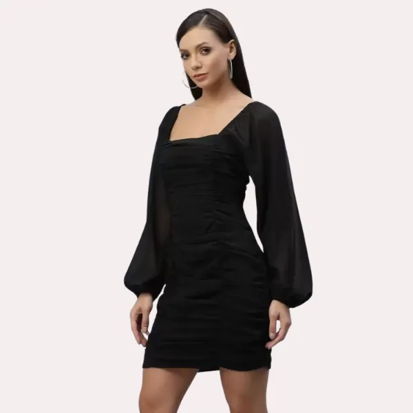 Dark_Black_Stylish_One-Piece_Outfit_For_Women