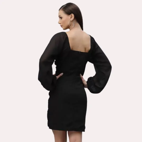 Dark_Black_Stylish_One-Piece_Outfit_For_Women