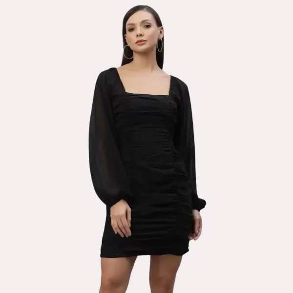 Dark_Black_Stylish_One-Piece_Outfit_For_Women