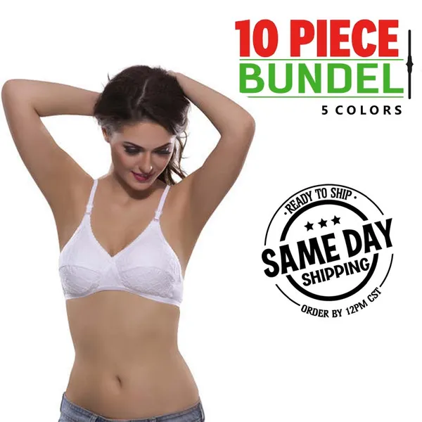 Multicolor_Cotton_Summer_Bras_For_Women_(Pack_Of_10)