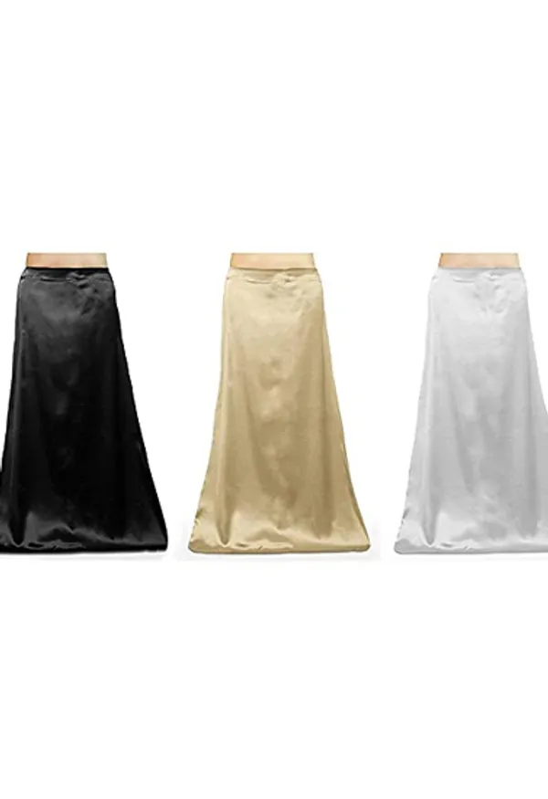 Black,_White_&_Light_Beige_Satin_Petticoat_Inskirt_For_Women_(Pack_Of_3)