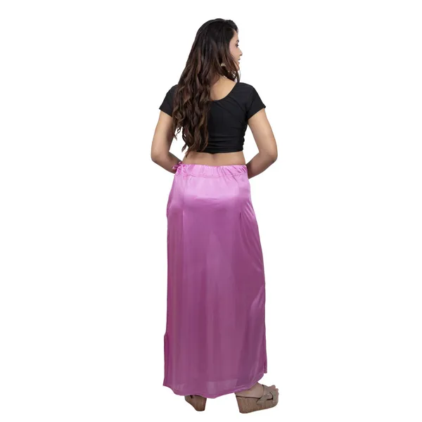 Light_Purple_Glossy_Silk_Underskirt_Slip_For_Women