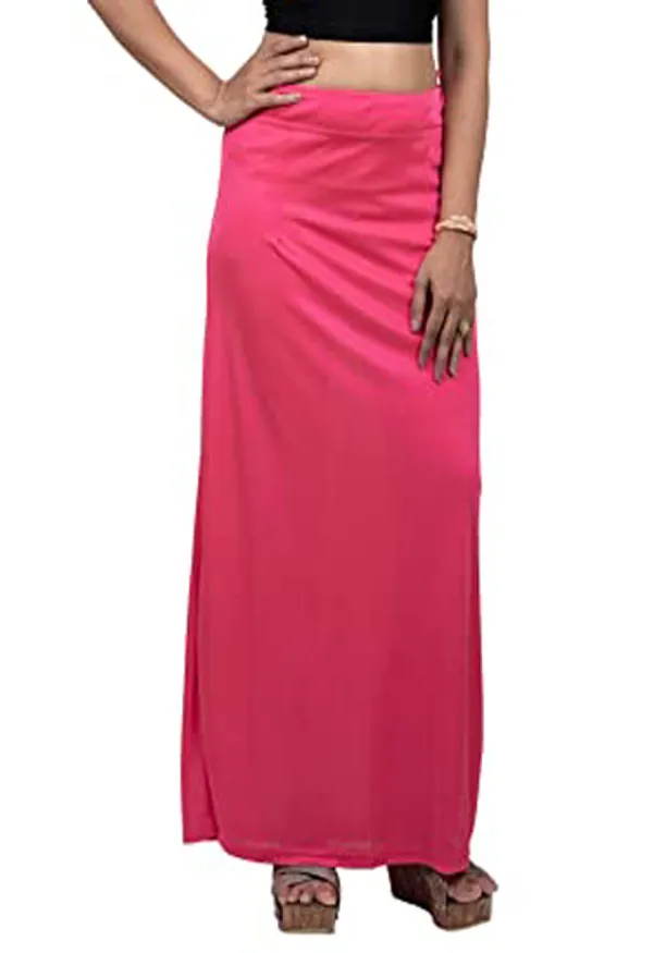Pink_Glossy_Silk_Saree_Petticoat_For_Women