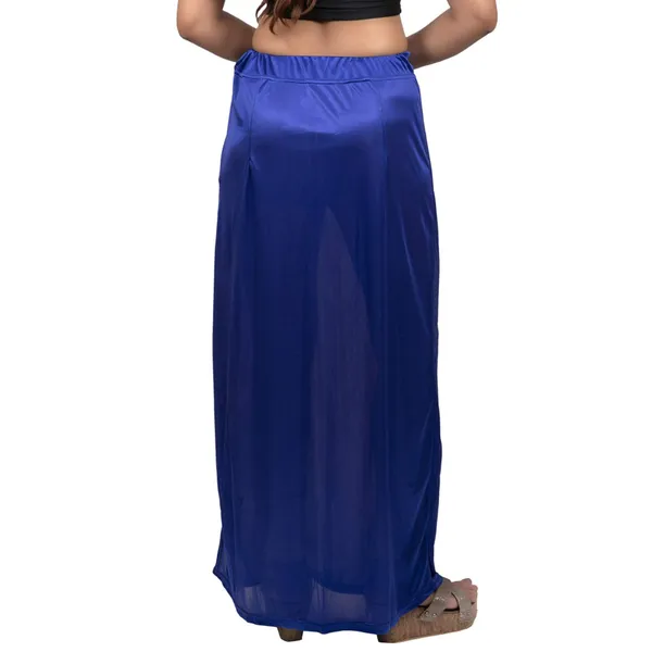 Royal_Blue_Solid_Silk_Satin_Underskirt_For_Women