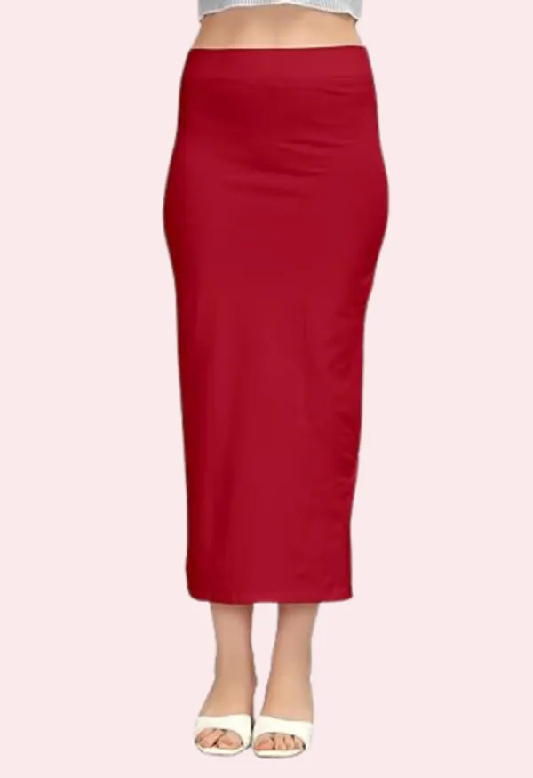 Maroon_Smooth_Curve_Cotton_Petticoat_Shaper_For_Women