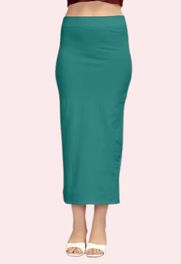 Peacock_Green_French_Daina_Classic_Cotton_Petticoat_Shapewear_For_Women