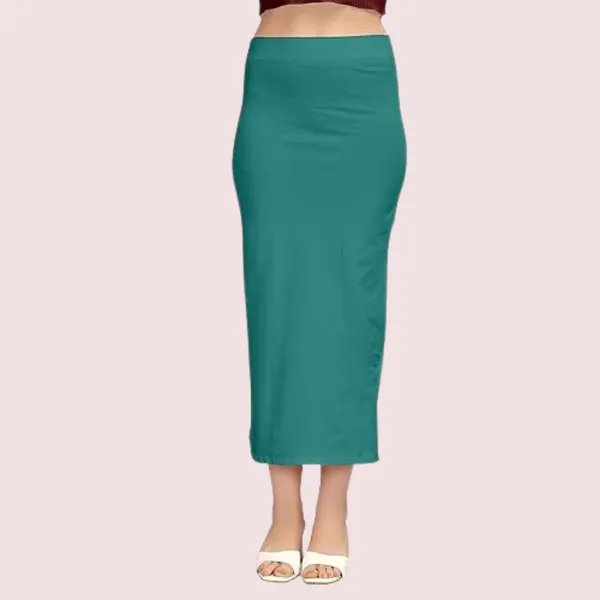 Peacock_Green_French_Daina_Classic_Cotton_Petticoat_Shapewear_For_Women
