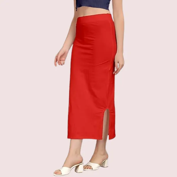Coral_Red_Soft_Touch_Cotton_Shapewear_Petticoat_For_Women