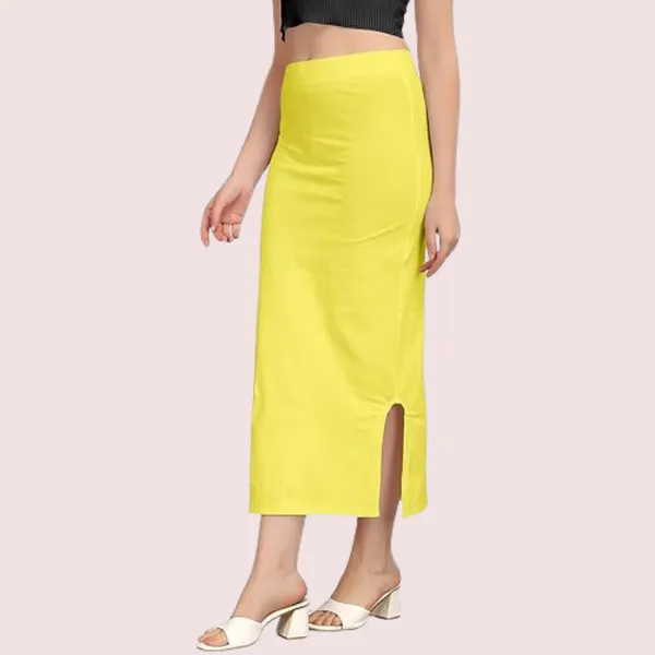 Lemon_Yellow_Flawless_Fit_Cotton_Petticoat_Shaper_For_Women