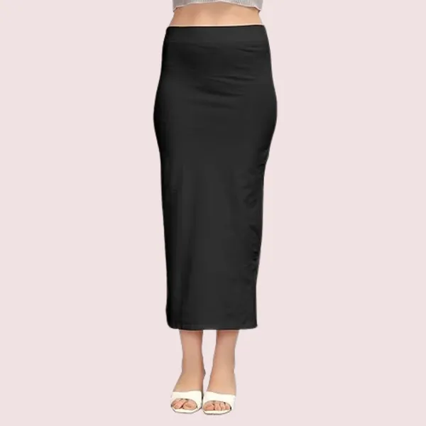 Dark_Black_Versatile_Cotton_Petticoat_Shapewear_For_Women