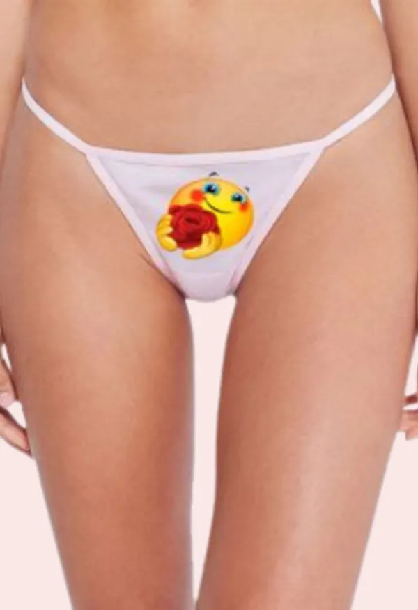 Multicolor_Personalized_Image_&_Text_Thong_Panty_For_Women