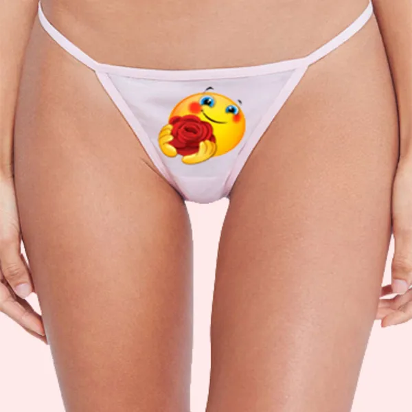 Multicolor_Personalized_Image_&_Text_Thong_Panty_For_Women