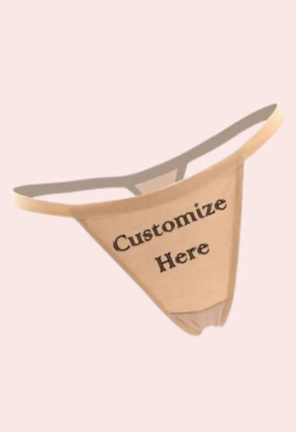 Beige_Customized_Cotton_Seamless_String_Thong_For_Women