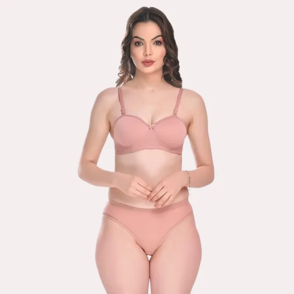 Nude_Pink_Padded_Cotton_Bra_Panty_Set_For_Women