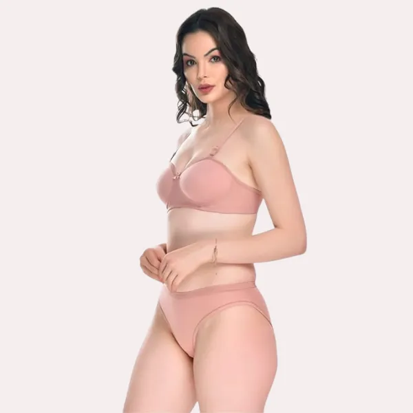 Nude_Pink_Padded_Cotton_Bra_Panty_Set_For_Women