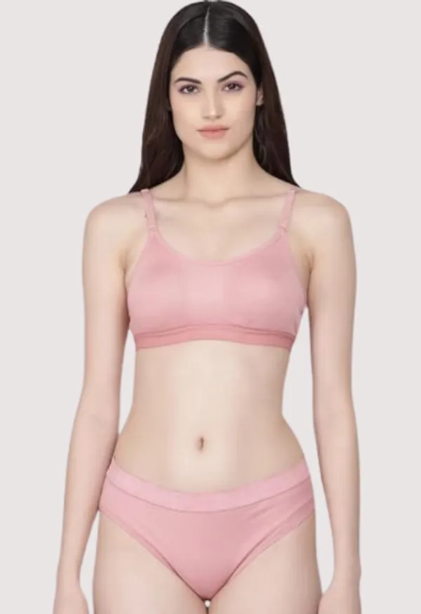 Nude_Pink_Wire-Free_Cotton_Sports_Bra_Panty_Set_For_Women