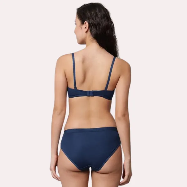 Dark_Blue_Classic_Cotton_Sexy_Bra_&_Panty_Set_For_Women
