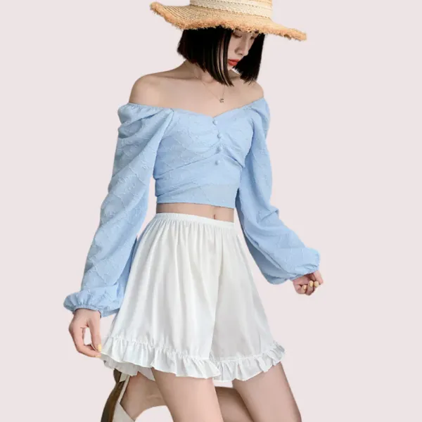 Multicolor_Ruffles_Satin_Faux_Silk_French_Underwear_For_Women