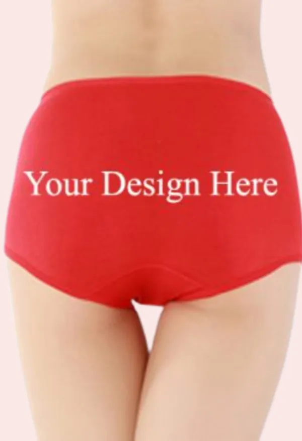 Red_&_White_Customized_Design_Cotton_Full_Coverage_Bikini_Panty_For_Women